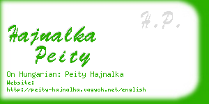 hajnalka peity business card